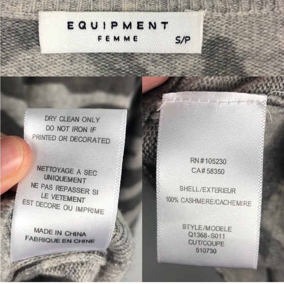 Equipment Cashmere Sweater Sz Small - Picture 4 of 5
